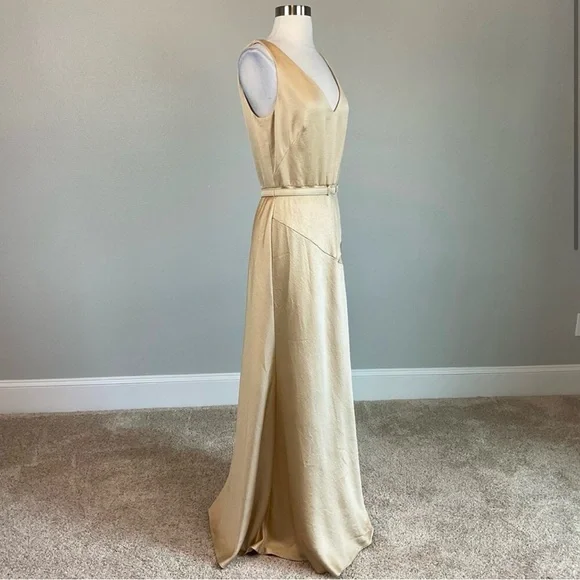 Lauren Ralph Lauren Gold Sleeveless Dress - Picture 2 of 8